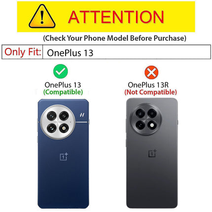 Kapa Tux Leather Back Cover for OnePlus 13 | Slim Shockproof Camera Protection Bumper Case (Grey)