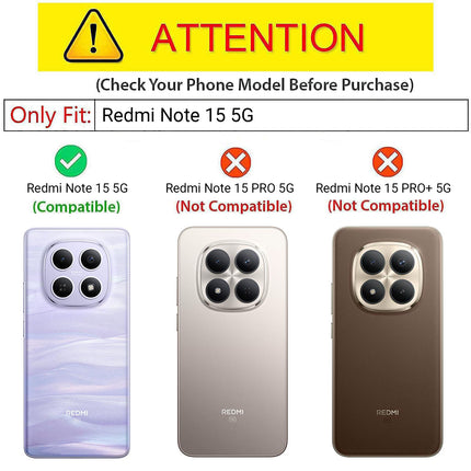 Kapa Armor Slider Back Cover for Redmi Note 15 5G | Inbuilt Ring + Camera Slider Shockproof Lens Protection Bumper Back Case (Blue) - Mobizang
