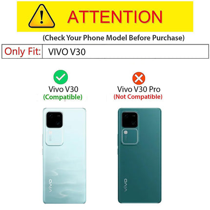 Kapa Soft Full Fabric Protective Back Case Cover for Vivo V30 (5G) | Shockproof Slim Hard Anti Slip Back Case (Black)