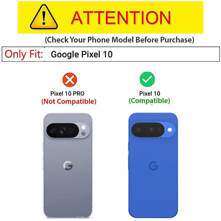 Kapa Hawkeye Clear Slim Tough Back Cover for Google Pixel 10 | Camera Lens Protector Anti Yellow Shockproof Clear Hybrid Case Cover (Black)