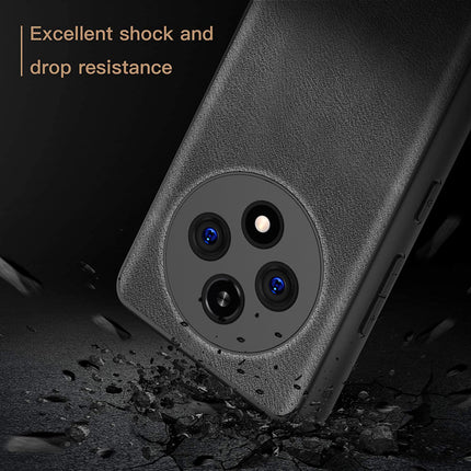 Kapa Tux Leather Back Cover for Oppo F27 Pro / Oppo F27 Pro Plus | Slim Shockproof Camera Protection Bumper Case (Black)