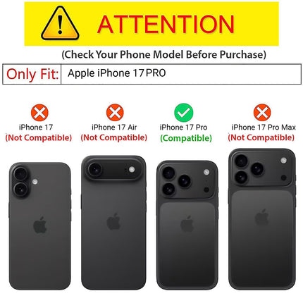 Kapa Tux Leather Back Cover for Apple iPhone 17 Pro | Slim Shockproof Camera Protection Bumper Case (Grey) - Mobizang