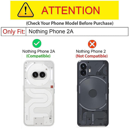 Kapa Soft Full Fabric Protective Back Case Cover for Nothing Phone 2A | Shockproof Slim Hard Anti Slip Back Case (Black)