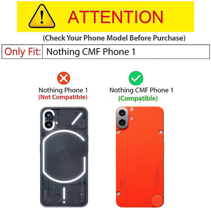 Kapa Bull Clear Back Cover for Nothing CMF Phone 1 | [Military Grade Protection] Shock Proof Slim Hybrid Bumper Case (Black)