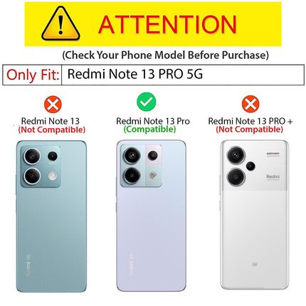 Kapa Bisen Back Cover for Redmi Note 13 Pro (5G) | Inbuilt Camera Slider Ring Stand and Card Pocket Shockproof Slim Bumper Back Case (Blue)
