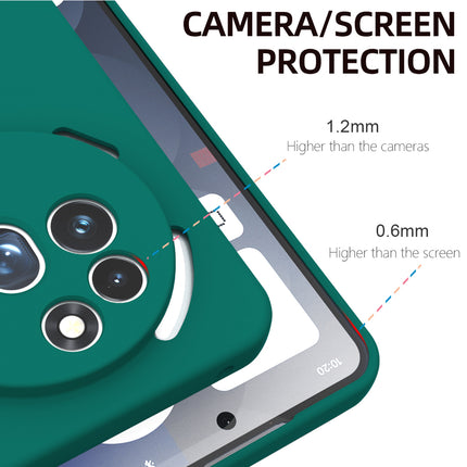 Kapa Matte Protective Lens Flexible Back Cover for Nothing Phone 3A Pro | Slim Silicone with Soft Lining Shockproof Full Body Bumper Case (Green)