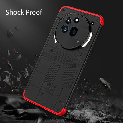 Kapa Double Dip Full 360 Protection Back Case Cover for Nothing Phone 3A Pro (Red,Black)