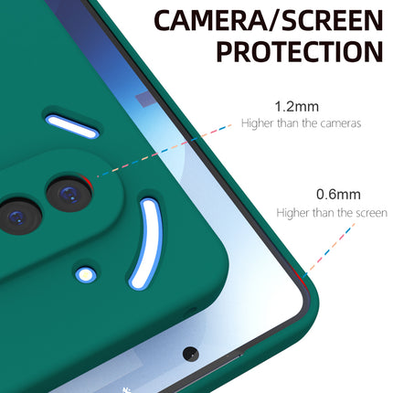 Kapa Matte Protective Lens Flexible Back Cover for Nothing Phone 3A 5G | Slim Silicone with Soft Lining Shockproof Full Body Bumper Case (Green)