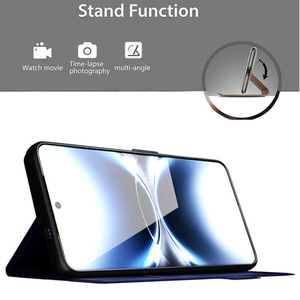 Kapa Noble Slim Magnetic Leather Flip Case Cover for Vivo X200 Ultra | Card Holder Stand Flip Wallet Case (Blue) - Mobizang