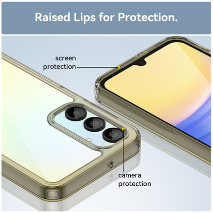 Kapa Unicorn Acrylic Clear Back Cover For Samsung Galaxy A16 | Slim Shockproof [Military Grade Protection] Hybrid Bumper Case (Grey Sides)