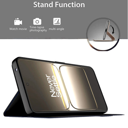 Kapa Noble Slim Magnetic Leather Flip Case Cover for OnePlus Nord CE 5 | Card Holder Stand Flip Wallet Case (Black)