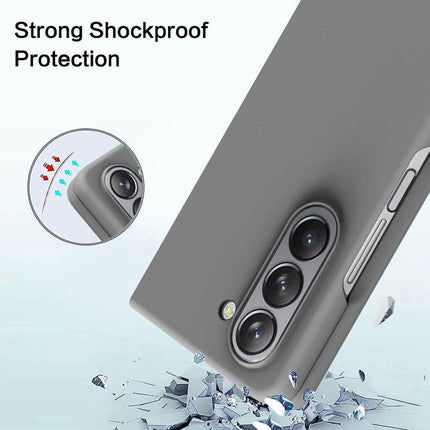Kapa Ultra Thin Back Case for Samsung Galaxy Z Fold 5 | Full Body Protection Hard Back Cover, Grey - Mobizang