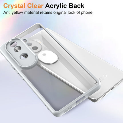 Kapa Hawkeye Clear Back Cover for Vivo V40E / iQOO Z9S | Camera Lens Protector Shockproof Slim Clear Case Cover (Grey Sides) - Mobizang