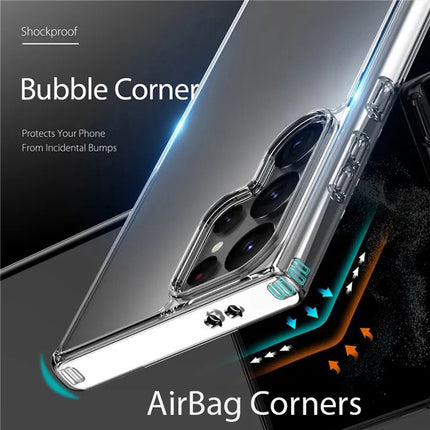 Kapa Shield Clear Acrylic Back Shock Proof Case Cover for Samsung Galaxy S24 Ultra (Transparent)