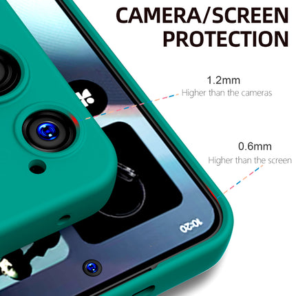 Kapa Matte Protective Lens Flexible Back Cover for Nothing Phone 3 5G | Slim Silicone with Soft Lining Shockproof Full Body Bumper Case (Green)