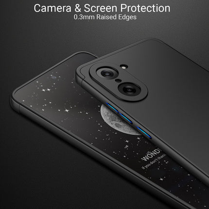Kapa Double Dip Full 360 Protection Back Case Cover for OnePlus Nord CE 5 (Black)
