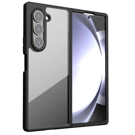 Kapa Hawkeye Clear Back Cover for Samsung Galaxy Z Fold 6 | Camera Lens Protector Shockproof Slim Clear Case Cover (Black) - Mobizang