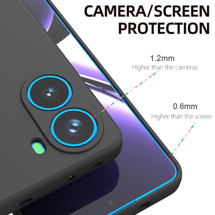 Kapa Matte Protective Lens Flexible Back Cover for Poco X7 Pro 5G | Slim Silicone with Soft Lining Shockproof Full Body Bumper Case (Black)
