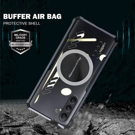 Kapa Magnetic Heat Dissipation Gaming Back Cover For Samsung Galaxy A34 | Slim Shockproof Bumper Case (Black)