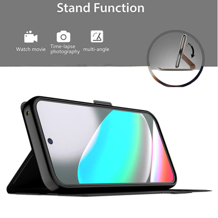 Kapa Noble Slim Magnetic Leather Flip Case Cover for Google Pixel 10 | Card Holder Stand Flip Wallet Case (Black)