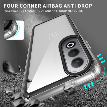 Kapa Warrior Acrylic Clear Back Cover For OnePlus Nord CE4 | Slim Shockproof [Military Grade Protection] Hybrid Bumper Case (Clear Sides)
