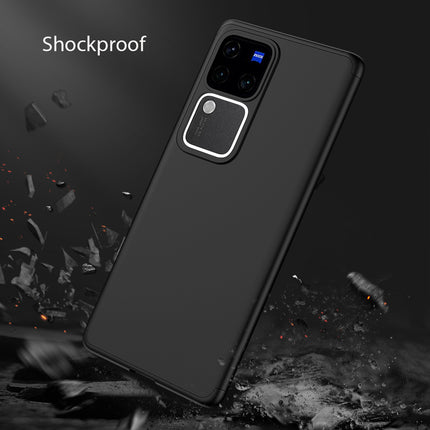Kapa Double Dip Full 360 Protection Back Case Cover for Vivo V30 (5G) / Vivo 30 Pro (5G) (Black) - Mobizang