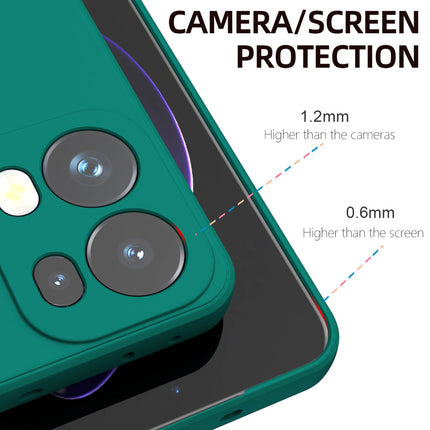 Kapa Matte Protective Lens Flexible Back Cover for Oppo Reno 13 Pro | Slim Silicone with Soft Lining Shockproof Full Body Bumper Case (Green)