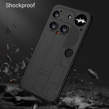 Kapa Double Dip Full 360 Protection Back Case Cover for Nothing Phone 3 5G (Black) - Mobizang