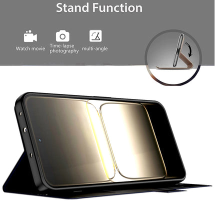 Kapa Noble Slim Magnetic Leather Flip Case Cover for OnePlus Nord 5 | Card Holder Stand Flip Wallet Case (Black)