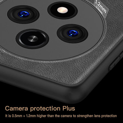 Kapa Tux Leather Back Cover for Oppo F27 Pro / Oppo F27 Pro Plus | Slim Shockproof Camera Protection Bumper Case (Black)