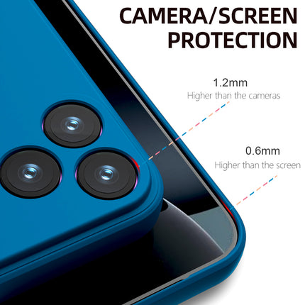 Kapa Matte Protective Lens Flexible Back Cover for Apple iPhone 17 Pro | Slim Silicone with Soft Lining Shockproof Full Body Bumper Case (Blue)