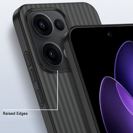 Kapa Matte Wave Grip Back Cover for Oppo Reno 13 Pro 5G | Ultra Slim [With Metal Buttons] Frosted Back Case (Grey) - Mobizang
