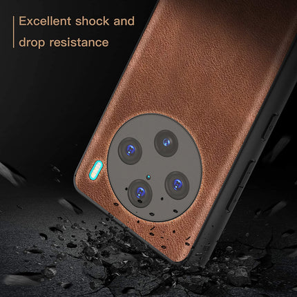 Kapa Tux Leather Back Cover for Vivo X100 Pro (5G) | Slim Shockproof Camera Protection Bumper Case (Brown) - Mobizang