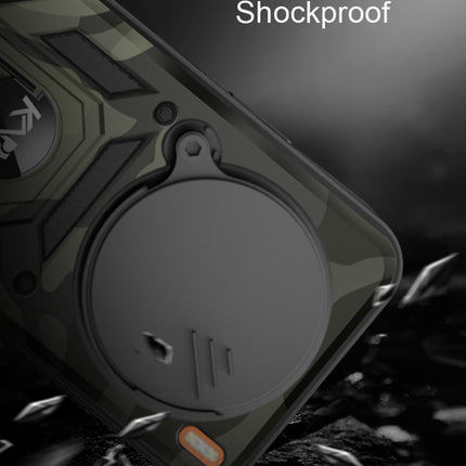 Kapa Tank Back Cover for Vivo X200 Pro (5G) | Inbuilt Ring + Slider Shockproof Lens Protection Bumper Back Case (Black)