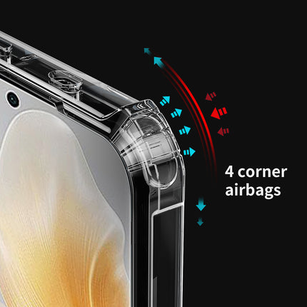Kapa Bull Clear Back Cover for Vivo V30E (5G) | [Military Grade Protection] Shock Proof Slim Hybrid Bumper Case (Black)