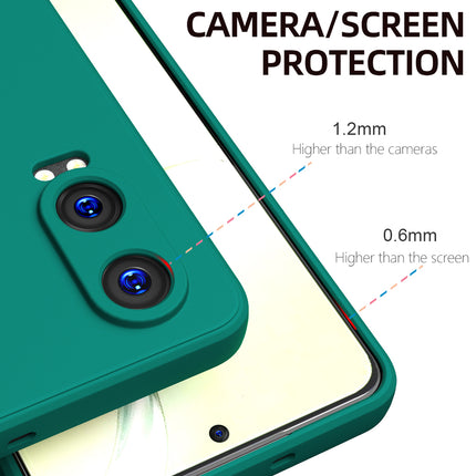 Kapa Matte Protective Lens Flexible Back Cover for OnePlus Nord CE 4 Lite | Slim Silicone with Soft Lining Shockproof Full Body Bumper Case (Green)