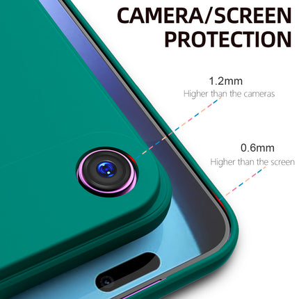 Kapa Matte Protective Lens Flexible Back Cover for Apple iPhone 17 Air | Slim Silicone with Soft Lining Shockproof Full Body Bumper Case (Green)