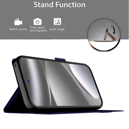 Kapa Noble Slim Magnetic Leather Flip Case Cover for Google Pixel 10 Pro | Card Holder Stand Flip Wallet Case (Blue)