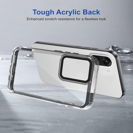 Kapa Warrior Acrylic Clear Back Cover For OnePlus Nord CE 5 | Slim Shockproof [Military Grade Protection] Hybrid Bumper Case (Grey Sides) - Mobizang