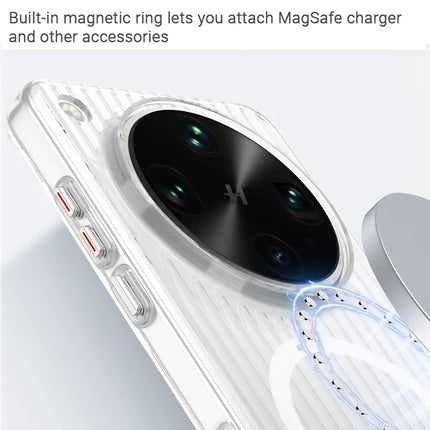 Kapa Wave Magnetic Frosted Grip Back Cover for Oppo Find X8 Pro | [MagSafe Compatible] Wireless charging, Slim, Metal Buttons Matte Finish Back Case (White) - Mobizang