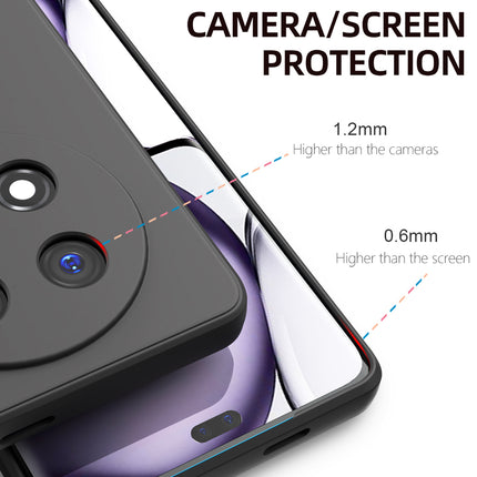 Kapa Matte Protective Lens Flexible Back Cover for Honor X9C 5G | Slim Silicone with Soft Lining Shockproof Full Body Bumper Case (Black) - Mobizang