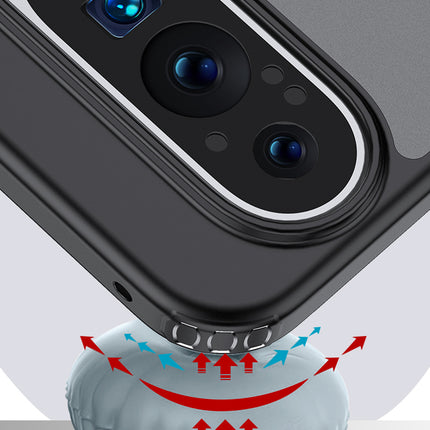 Kapa Shield Frosted Acrylic Back Shock Proof Case Cover for Google Pixel 9 / Pixel 9 PRO (Black)