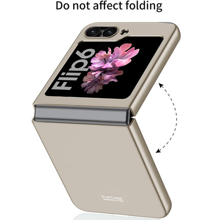Kapa Ultra Thin Back Case for Samsung Galaxy Flip6 / Z Flip 6 | Full Body Protection Hard Back Cover (Titanium)