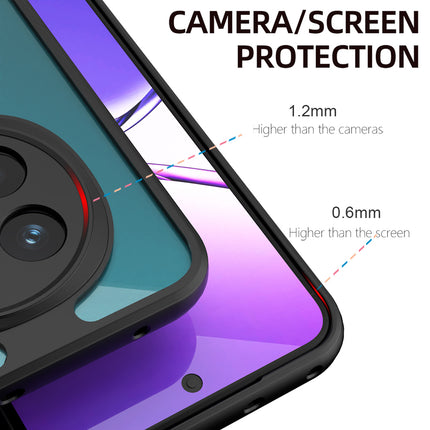 Kapa Hawkeye Clear Back Cover for Oppo F29 PRO | Camera Lens Protector Shockproof Slim Clear Case Cover (Black Sides)