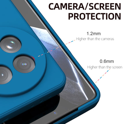 Kapa Matte Protective Lens Flexible Back Cover for OnePlus 13 | Slim Silicone with Soft Lining Shockproof Full Body Bumper Case (Blue) - Mobizang