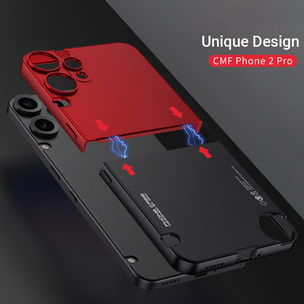 Kapa Double Dip Full 360 Protection Back Case Cover for CMF Phone 2 Pro (Red,Black)