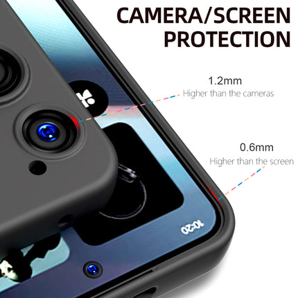 Kapa Matte Protective Lens Flexible Back Cover for Nothing Phone 3 5G | Slim Silicone with Soft Lining Shockproof Full Body Bumper Case (Black)