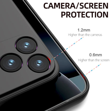 Kapa Matte Protective Lens Flexible Back Cover for Apple iPhone 17 Pro Max | Slim Silicone with Soft Lining Shockproof Full Body Bumper Case (Black) - Mobizang