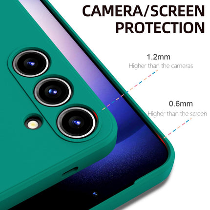 Kapa Matte Protective Lens Flexible Back Cover for Samsung Galaxy S25 | Slim Silicone with Soft Lining Shockproof Full Body Bumper Case (Green)