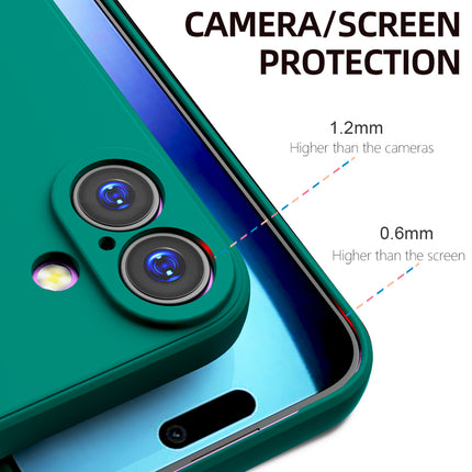 Kapa Matte Protective Lens Flexible Back Cover for Apple iPhone 17 | Slim Silicone with Soft Lining Shockproof Full Body Bumper Case (Green)